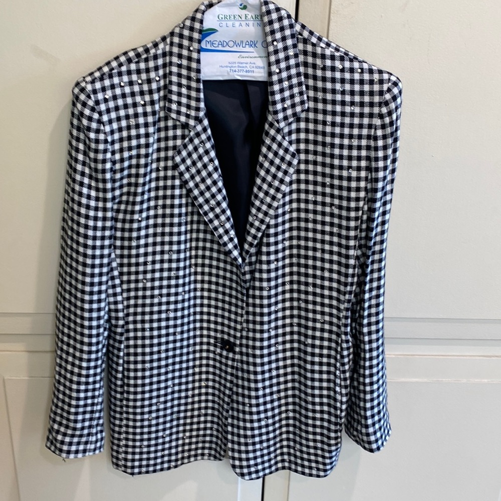 Black and White Boyfriend Blazer
